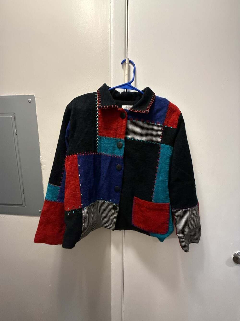 Koret Patchwork Jacket Size L Multicolor